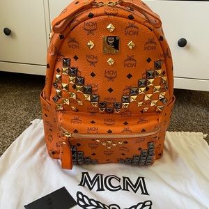 MCM studded backpack